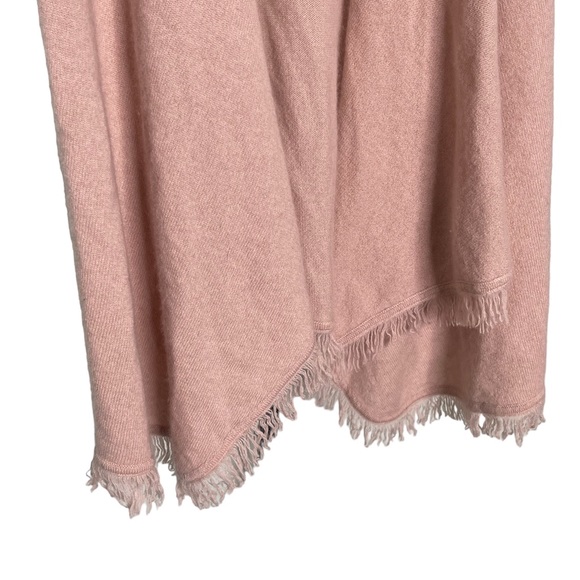 Minnie Rose Open Front Cashmere Sleeveless Cardigan Pink Size Medium - Picture 3 of 5